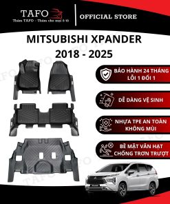 Bộ thảm lót sàn ô tô Mitsubishi Xpander 2018–2025 từ TAFO