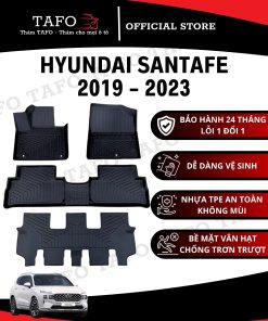 Thảm lót sàn ô tô Hyundai Santafe 2019 - 2023